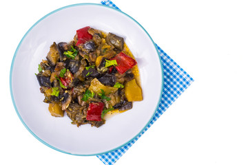 Garnish of different vegetables