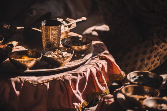 Indian Elegant Table Setting