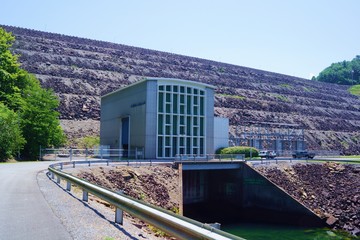 Building at the dam