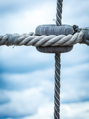 Harbor marina bolt with rope