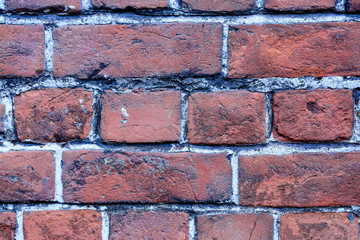 Fototapeta premium old red brick wall texture background.