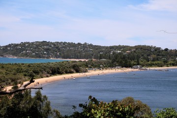 View from Barrenjoey Head to Palm Beach Sydney, New South Wales Australia