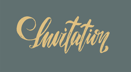 brush-type lettering 