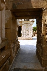 Fototapeta premium Temple hindouiste Vaikunta Perumal de Kanchipuram (Tamil Nadu- Inde)
