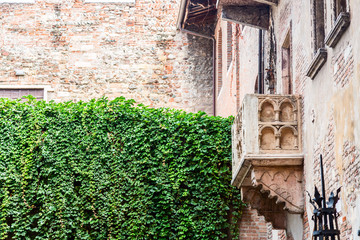 Romeo and Juliet balcony in Verona, Italy.