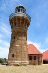 Palm Beach Sydney the Barrenjoey Lighthouse at the Tasman Sea, Australia