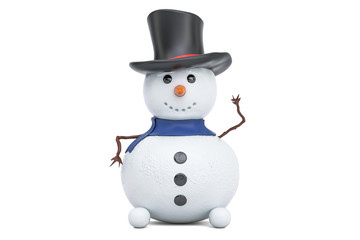 Small Snowman, 3D rendering
