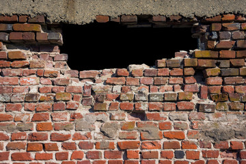 Brick Hole in the Wall