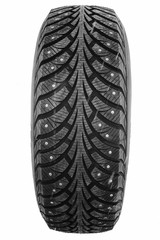 car wheel on white background