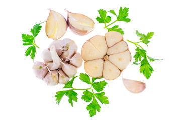 Garlic with parsley and a mix of peppers