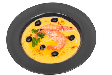 Soup Cream with shrimps