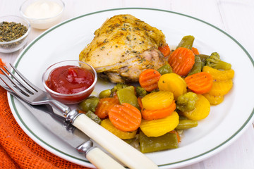 Fitness menu. Proteins and carbohydrates