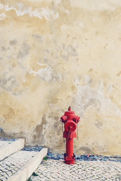 Red hydrant