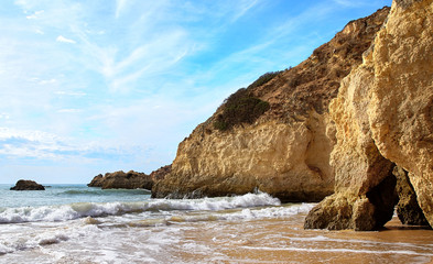 Fototapeta na wymiar Beach of Algarve, Portugal