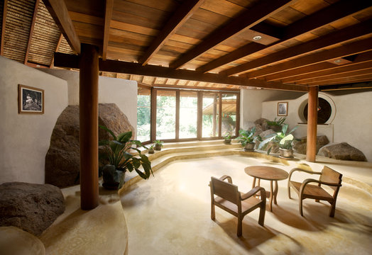 Living Room in a Tropical Villa