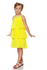 Portrait of a beautiful little girl