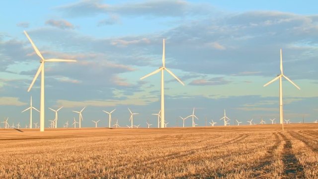 Desert field renewable green energy 2 Windmills Oregon 02