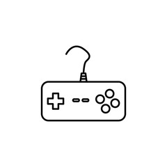 game controller line icon. Simple line games icon. Can be used as web element, playing design icon