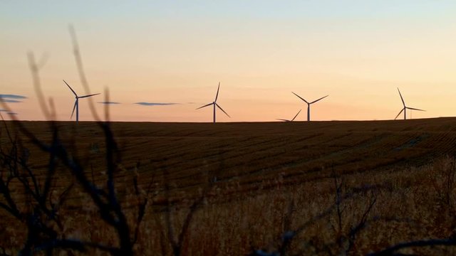 Desert field renewable green energy 8 Windmills Oregon 17