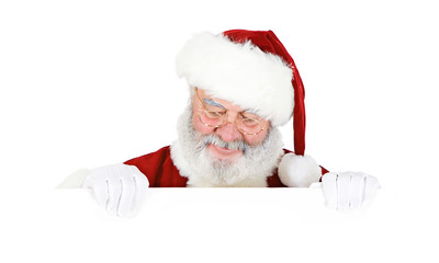 Santa: Santa Holding White Card