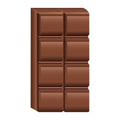 Delicious chocolate bar icon vector illustration graphc design