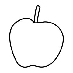 Apple delicious fruit icon vector illustration graphc design
