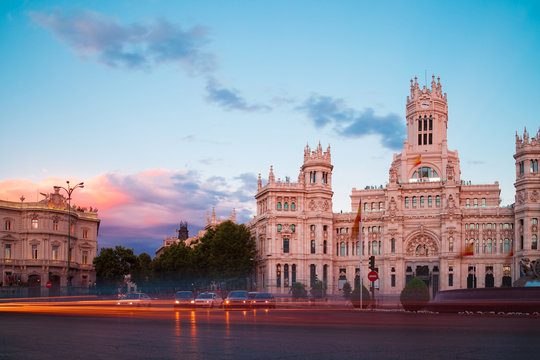 Cibeles Square at Evening Light