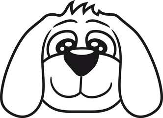 kopf gesicht welpe klein kind warten gehorsam lustig hund süß niedlich haustier comic cartoon