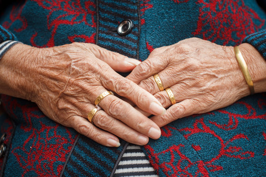 old lady hand