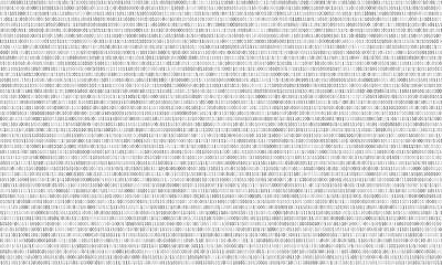 Binary code black and white background with two binary digits, 0 and 1 isolated on a white background. Algorithm Binary Data Code, Decryption and Encoding. Vector illustration.