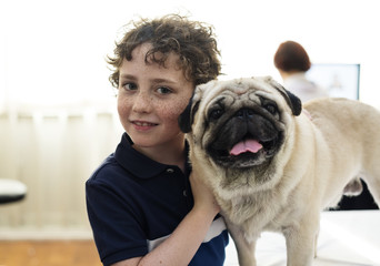 Dog at pet hospital