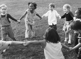 Kids having a fun time together
