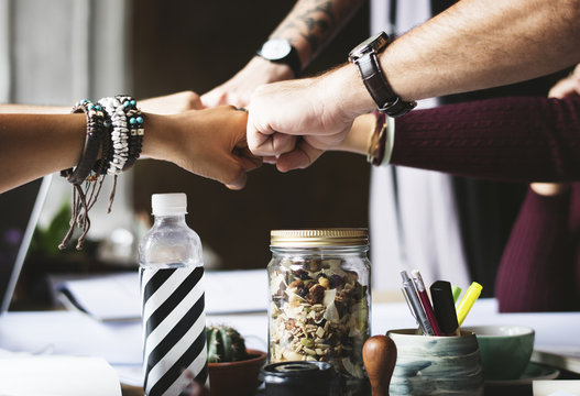 Business Colleagues Together Teamwork Working Office