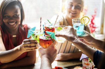 Cocktail party with friends