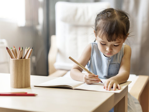 Offspring Toddler Adolescene Cheerful Girl Happy Concept