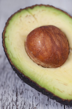 Close up of green avocado