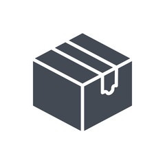 Delivery silhouette icon box cargo shipping