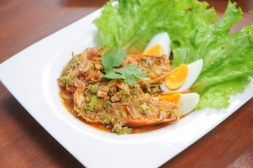 stir fried shrimp with egg