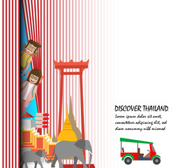 Discover Thailand . Travel to Thailand presentation template.