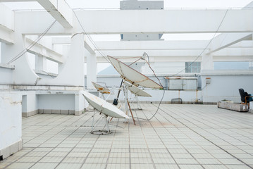 Stairwell in a modern building.