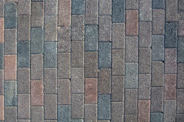 Background brick texture floor in the city