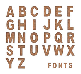 alphabet letters on crack soil