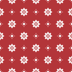 Naklejka na ściany i meble Pattern seamless snowflake