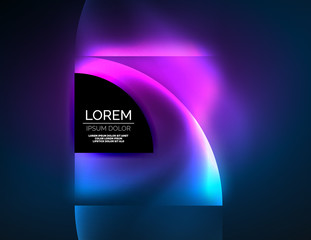 Abstract vector round banner