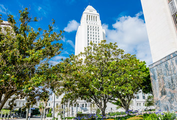 Official state building in Los Angeles, California. City Hall of Los Angeles