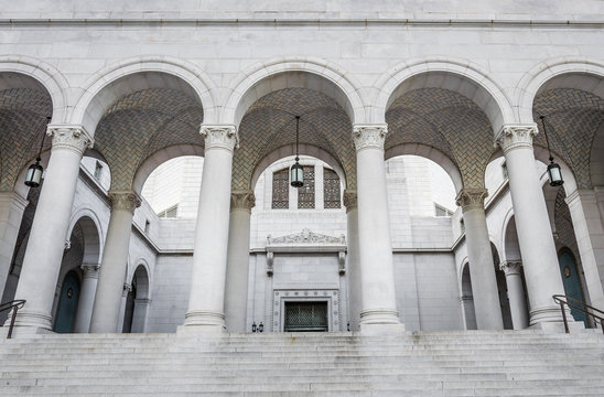 Majestic public building of City Hall in Los Angeles, California