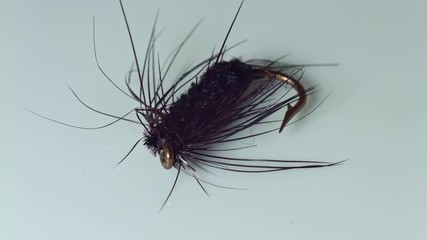 Fishing fly wet nymph wooly worm wooly bugger fly fishing craftsmanship hook 2 flies