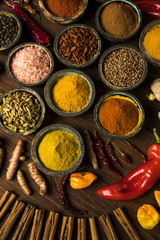 Colorful spices 