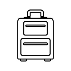 Travel luggage isolated icon vector illustration graphic design