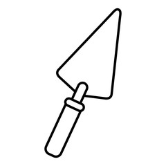 Construction spatula tool icon vector illustration graphic design